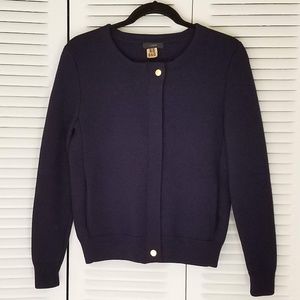 J. Crew Merino Zippered Sweater Jacket, S
